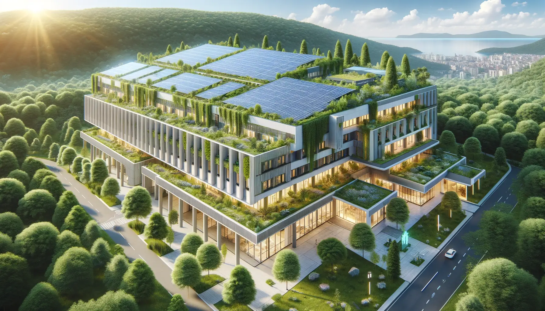 The house is built in an eco-friendly concept